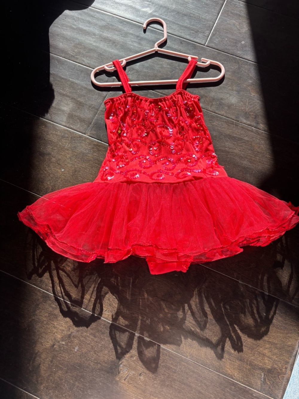 Sparkling Red Sequin Tutu for Kids